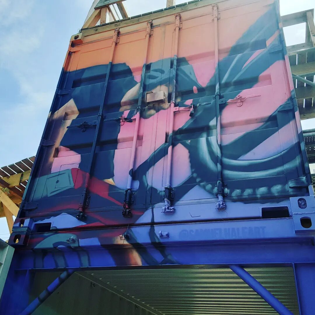 Classical Figure Container Mural