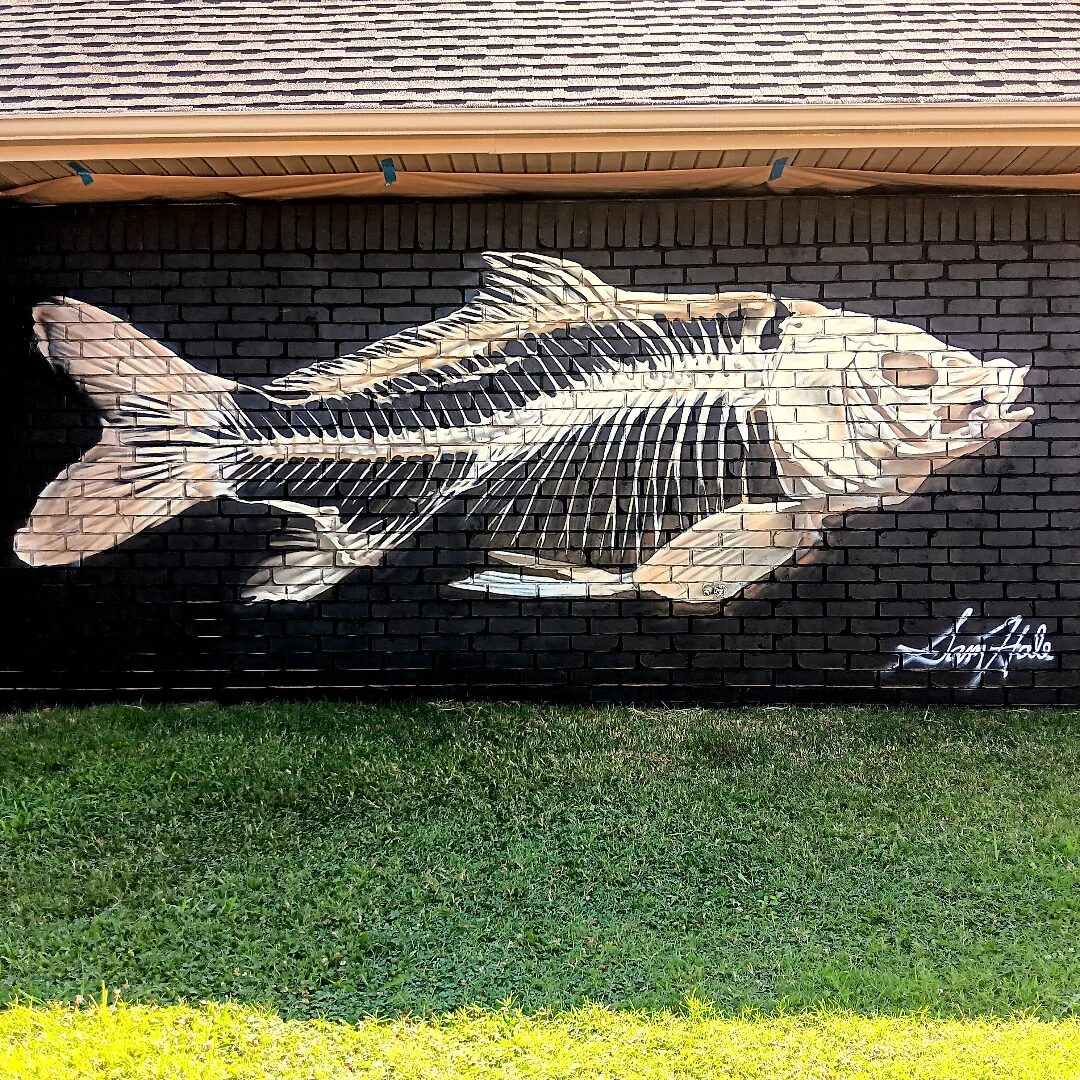 Fish Skeleton Mural