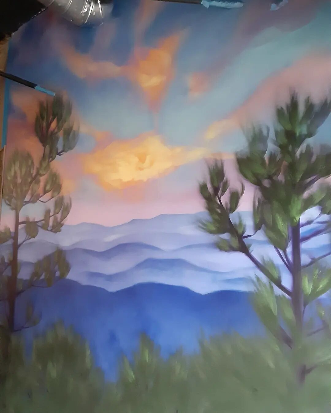 Ozark Stairwell Mural — view 3