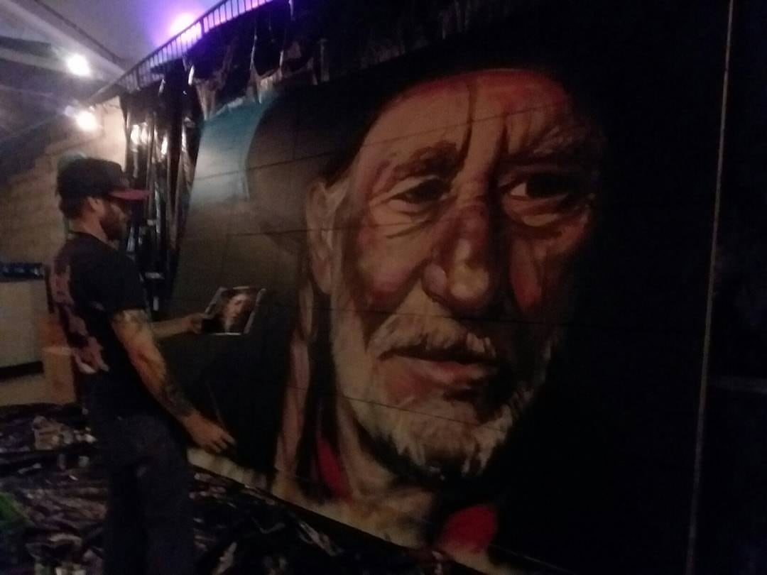 Willie Nelson Live Mural — Instagram photograph from 2018-02-20