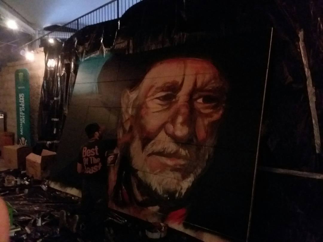 Willie Nelson Live Mural — Instagram photograph from 2018-02-20