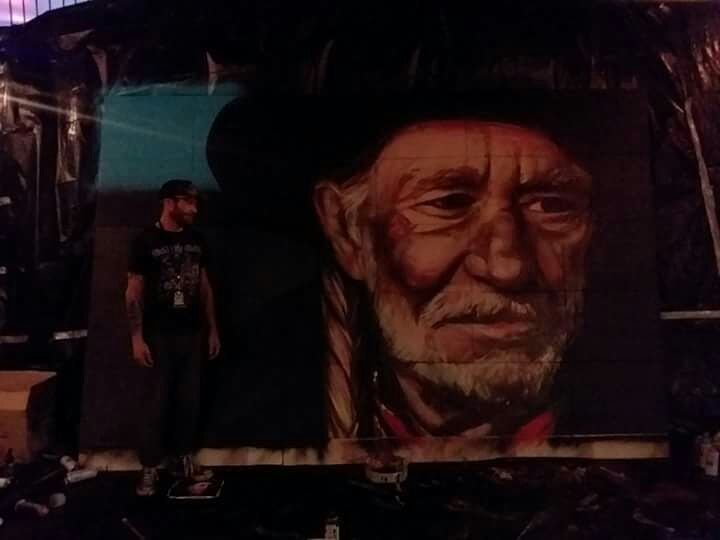 Willie Nelson Live Mural — Instagram photograph from 2018-02-20